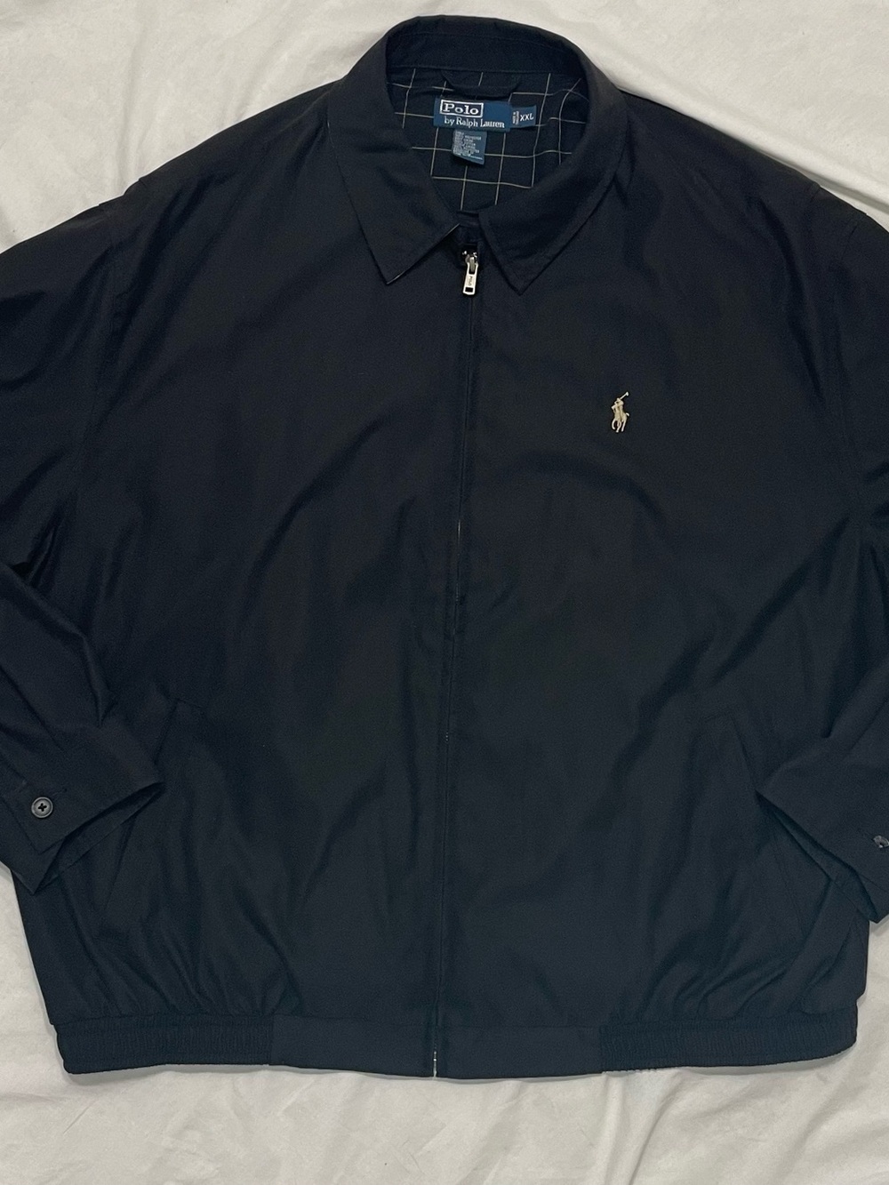 Polo Ralph Lauren Jacket Mens 2XL Black BI-Swing Bomber